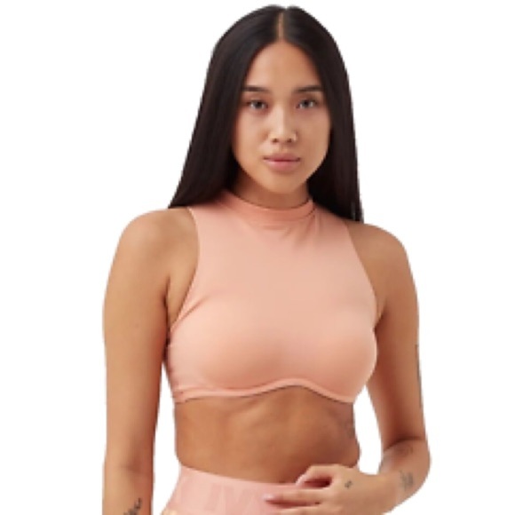 Ivy Park x Adidas crop top / sports bra in blush - Picture 1 of 8
